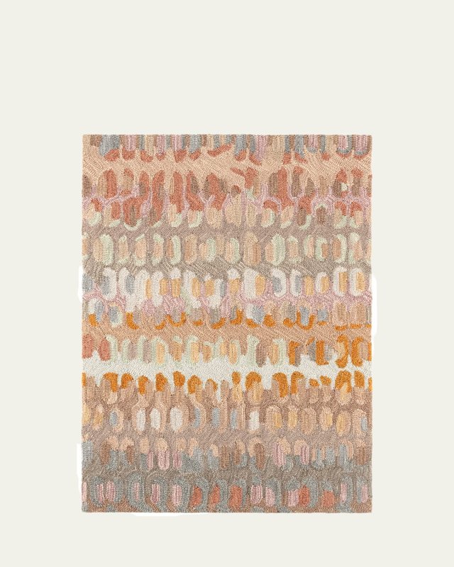 Paint Chip Stone Micro-Hooked Rug, 5' x 8'